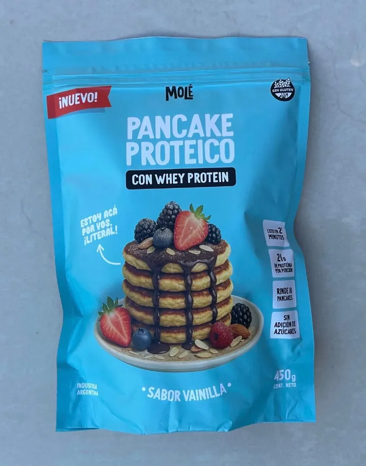 Pancake proteico Molé sabor vainilla